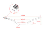 Drag Bar Handlebar 22mm for Harley Honda Suzuki Yamaha Motorcycle