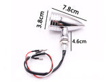 2pcs LED Turn Signal Blinker Indicators Fits Harley Bobber Honda Yamaha Suzuki