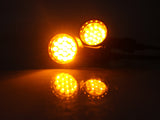 2pcs LED Turn Signal Blinker Indicators Fits Harley Bobber Honda Yamaha Suzuki