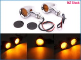 2pcs LED Turn Signal Blinker Indicators Fits Harley Bobber Honda Yamaha Suzuki