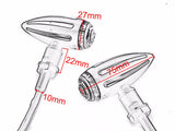 2pcs LED Turn Signal Blinker Indicators for Harley Bobber Chopper E-Marked