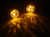 2 x LED Mini Bullet Motorcycle Turn Signal Indicators for Harley Street Sport Bike Chopper Custom E-Marked