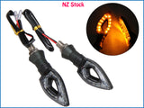2pcs LED Turn Signal Blinker Indicators Fits Honda Suzuki Yamaha Motorcycle