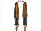 2pcs Universal Motorcycle Turn Signal Indicators Lights E-Marked