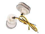 2pcs Smoke LED Flush Mount Turn Signal Indicators Fits Yamaha YZF R1 R3 R6 FZ1