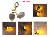 2pcs Smoke LED Flush Mount Turn Signal Indicators Fits Yamaha YZF R1 R3 R6 FZ1