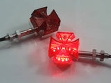 Maltese Cross Turn Signal Indicators for Harley Bobber Chopper Custom