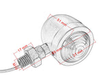 2pcs Turn Signal Blinker Indicators Fits Harley Bobber Chopper Honda Suzuki Motorcycle