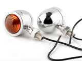 2pcs Turn Signal Blinker Indicators Fits Harley Bobber Chopper Honda Suzuki Motorcycle
