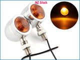 2pcs Turn Signal Blinker Indicators Fits Harley Bobber Chopper Honda Suzuki Motorcycle