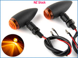 2pcs Turn Signal Indicators Fits Harley Honda Suzuki Yamaha Motorcycle E-Marked