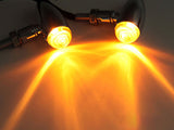 2pcs Turn Signal Indicators Blinker Fits Harley Bobber Chopper Honda Motorcycle