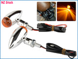 2 x Turn Signal Indicators Fits Harley Honda Suzuki Yamaha Motorcycle E-Marked