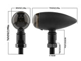2pcs Turn Signal Blinker Indicators Fits Harley Bobber Chopper Honda Motorcycle