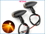 2pcs Turn Signal Blinker Indicators Fits Harley Bobber Chopper Honda Motorcycle