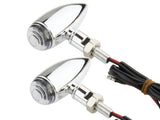 2pcs Turn Signal Indicators Blinker Fits Harley Bobber Chopper Honda Motorcycle