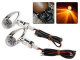 2pcs Turn Signal Indicators Blinker Fits Harley Bobber Chopper Honda Motorcycle