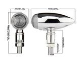 2pcs Turn Signal Indicators Blinker Fits Harley Bobber Chopper Honda Motorcycle