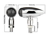 2pcs Turn Signal Indicators Fits Harley Honda Suzuki Yamaha Motorcycle E-Marked