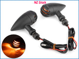 2pcs Turn Signal Indicators Blinker Fits Harley Bobber Chopper Custom