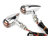 2pcs Turn Signal Blinker Indicators Fits Harley Bobber Chopper Custom