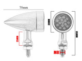 2pcs LED Turn Signal Indicators Fits Harley Bobber Chopper Custom