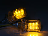2pcs 6 LED MINI Motorcycle Turn Signal Indicators E-Marked