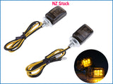 2pcs 6 LED MINI Motorcycle Turn Signal Indicators E-Marked