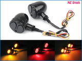 2pcs Turn Signal Indicators Harley Bobber Chopper Cafe Racer