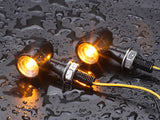 2 x Mini LED Turn Signal Blinker Indicators Fits Suzuki Yamaha Honda Motorcycle