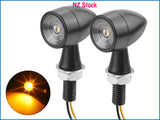 2 x Mini LED Turn Signal Blinker Indicators Fits Suzuki Yamaha Honda Motorcycle