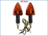 2pcs Turn Signal Blinker Indicators Fits Suzuki Yamaha Honda Motorcycle