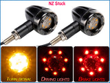 2pcs LED Turn Signal Blinker Indicators Fits Honda Yamaha Suzuki Motorcycle