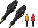 2pcs Universal Motorcycle Turn Signal Lights Indicator E-Marked