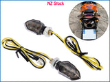 2 x 5 LED Mini Motorcycle Turn Signal Blinker Indicators E-Marked