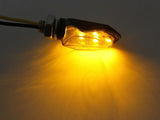 2 x 5 LED Mini Motorcycle Turn Signal Blinker Indicators E-Marked