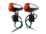 2pcs Turn Signal Indicators for Yamaha XV250 Suzuki GSX250 GSX400 Honda Kawasaki