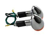 2pcs Turn Signal Indicators for Yamaha XV250 Suzuki GSX250 GSX400 Honda Kawasaki