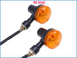 2pcs Turn Signal Blinker Indicators Fits Harley Suzuki Yamaha Cafe Racer GN125