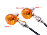 2pcs Turn Signal Blinker Indicators Fits Harley Suzuki Yamaha Cafe Racer GN125