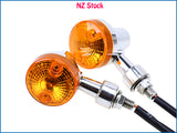 2pcs Universal Motorcycle Turn Signal Indicators Harley Cafe Racer GN125