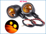2 x Universal Motorcycle Turn Signal Indicator Blinker for Harley Bobber Chopper