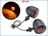 2 x Turn Signal Indicators for Harley Bobber Chopper Cafe Racer Honda Suzuki