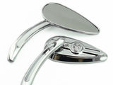 Chrome Skull Mirrors Fits Harley