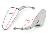 8mm Mirrors for Harley Sportster Fat Bob Softail Iron 883 Road Glide King