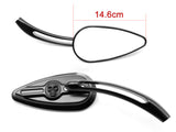 8mm 10mm Mirrors Fits Harley Dyna Softail Sportster Kawasaki VN 1500 1600