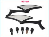 8mm 10mm Mirrors Fits Harley Honda Yamaha Suzuki Motorcycle