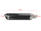 Motorcycle Slip-On Exhaust Muffler Yamaha Honda Kawasaki Suzuki 470mm
