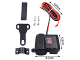 12V Motorcycle Cigarette Lighter USB Charger Integration Socket