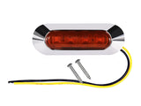 12V / 24V Amber LED Caravan Truck Trailer Side Marker Light E-Marked